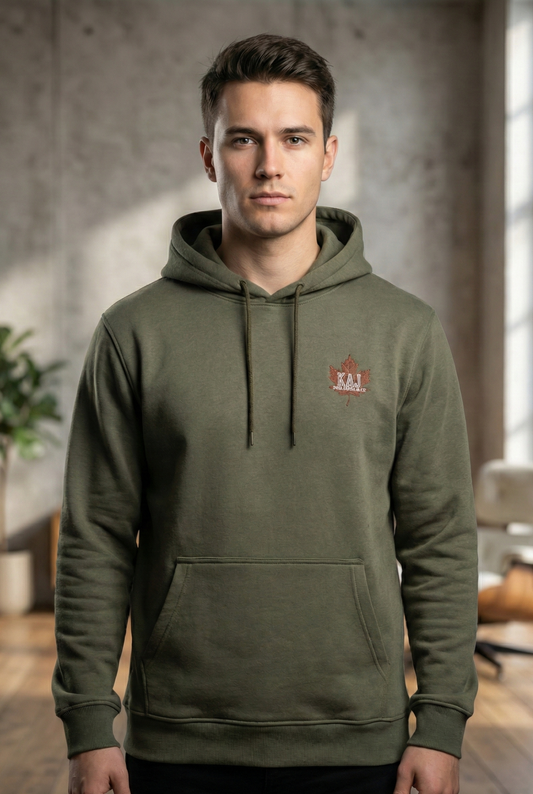 Olive Green Casual Hoodie | Toxic Zombie