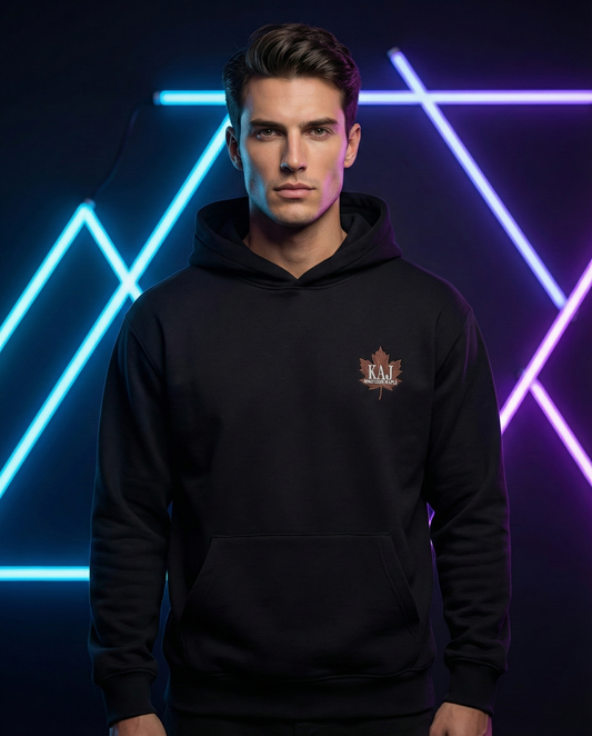 Black Baggy Hoodie | Pirate Mascot