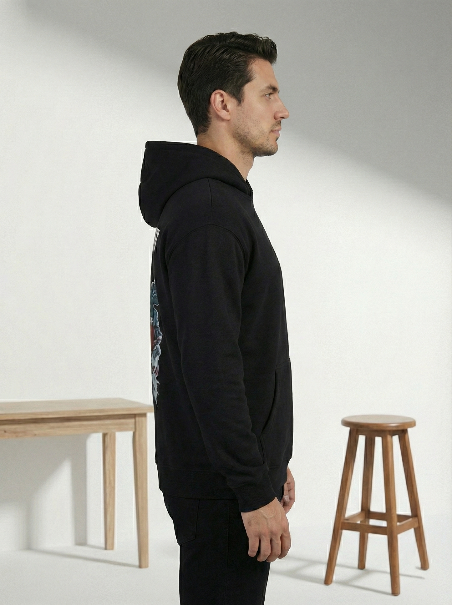 Black Baggy Hoodie | Money Heist