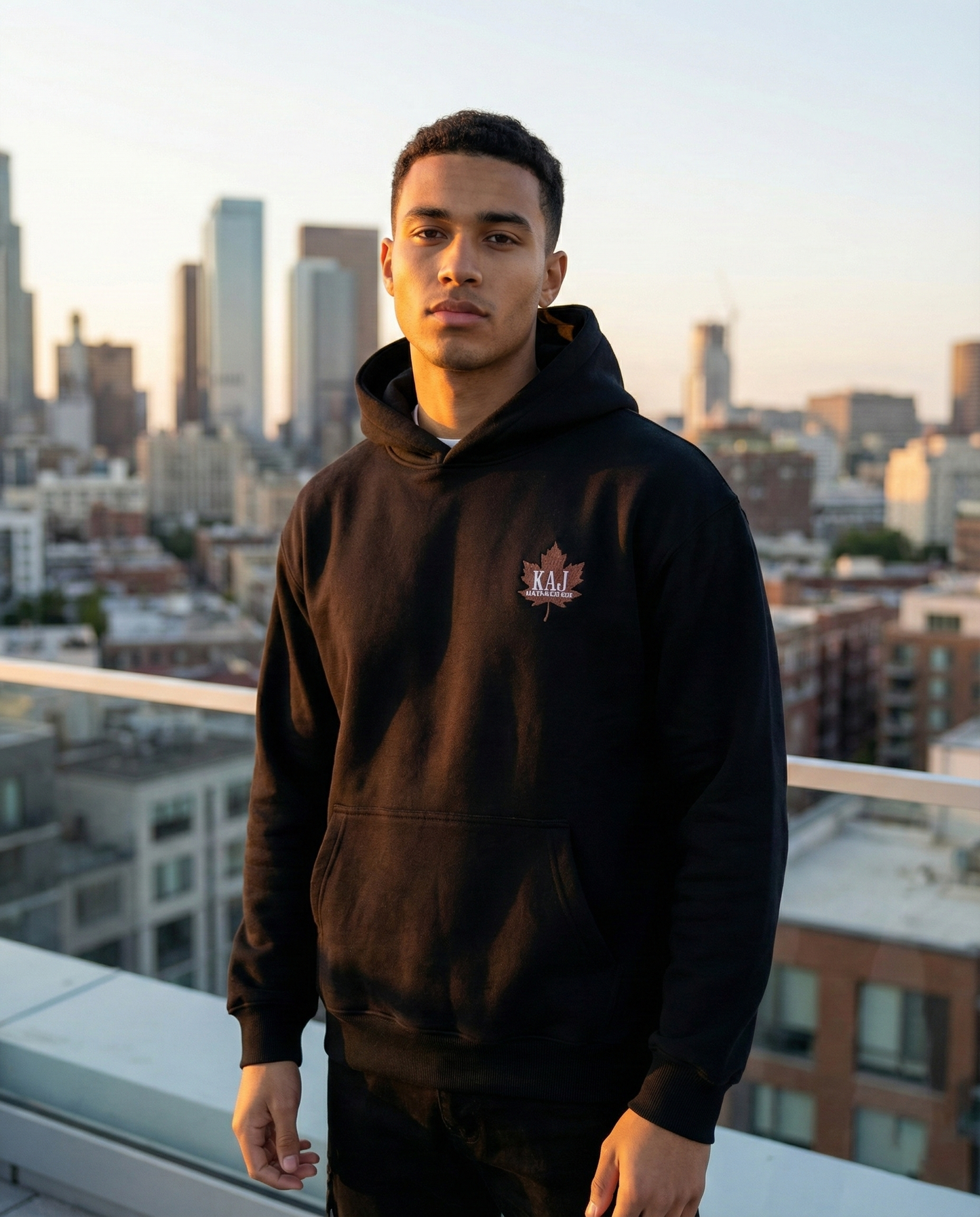 Black Baggy Hoodie | Pirate Mascot